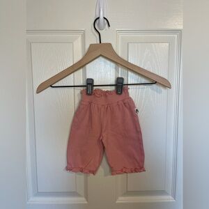 Rabbit + Bear Pink Ruffle Pants 0-3M